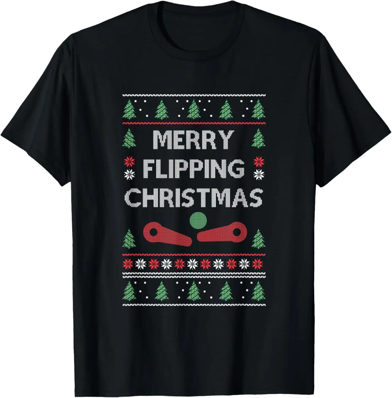 Pinball Machine Retro Arcade Game Gamer Pinball Christmas T-Shirt