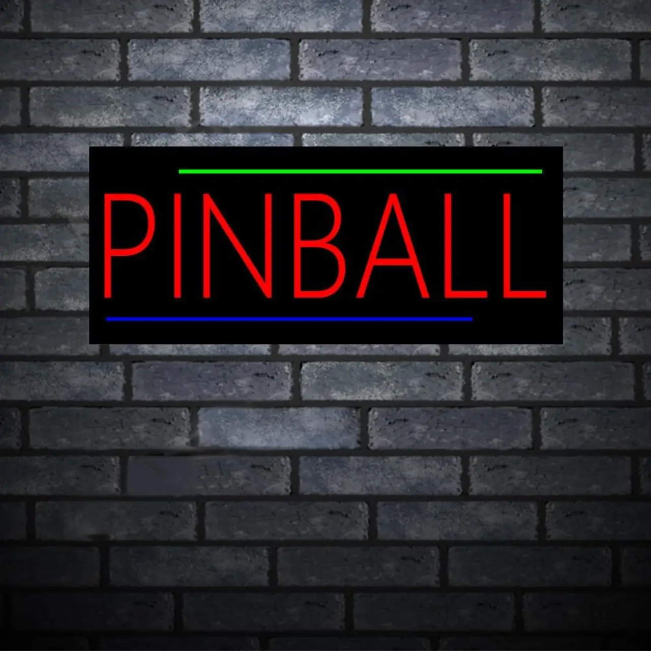 Pinball Neon Sign for Business, LED Neon Sign for Pinball 12V Power Supply Neon Light Sign for Pinball Shop Storefront Window Décor. 19” x 7.9”