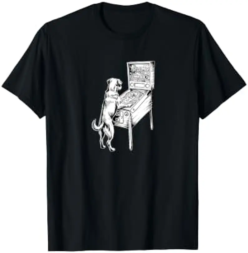 Pinball Player and Dog Lover, Arcade Gamer Premium Tri-Blend T-Shirt