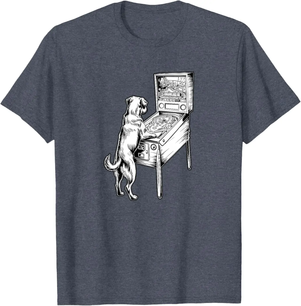 Pinball Player and Dog Lover, Arcade Gamer T-Shirt