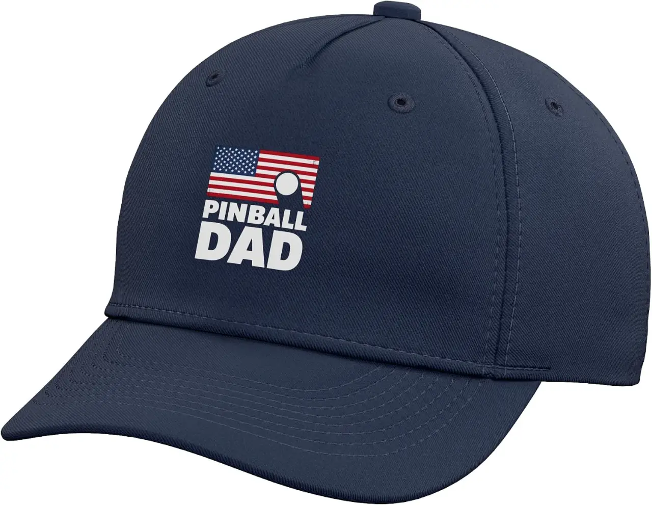 Pinball Player Dad USA Adjustable Baseball Hat