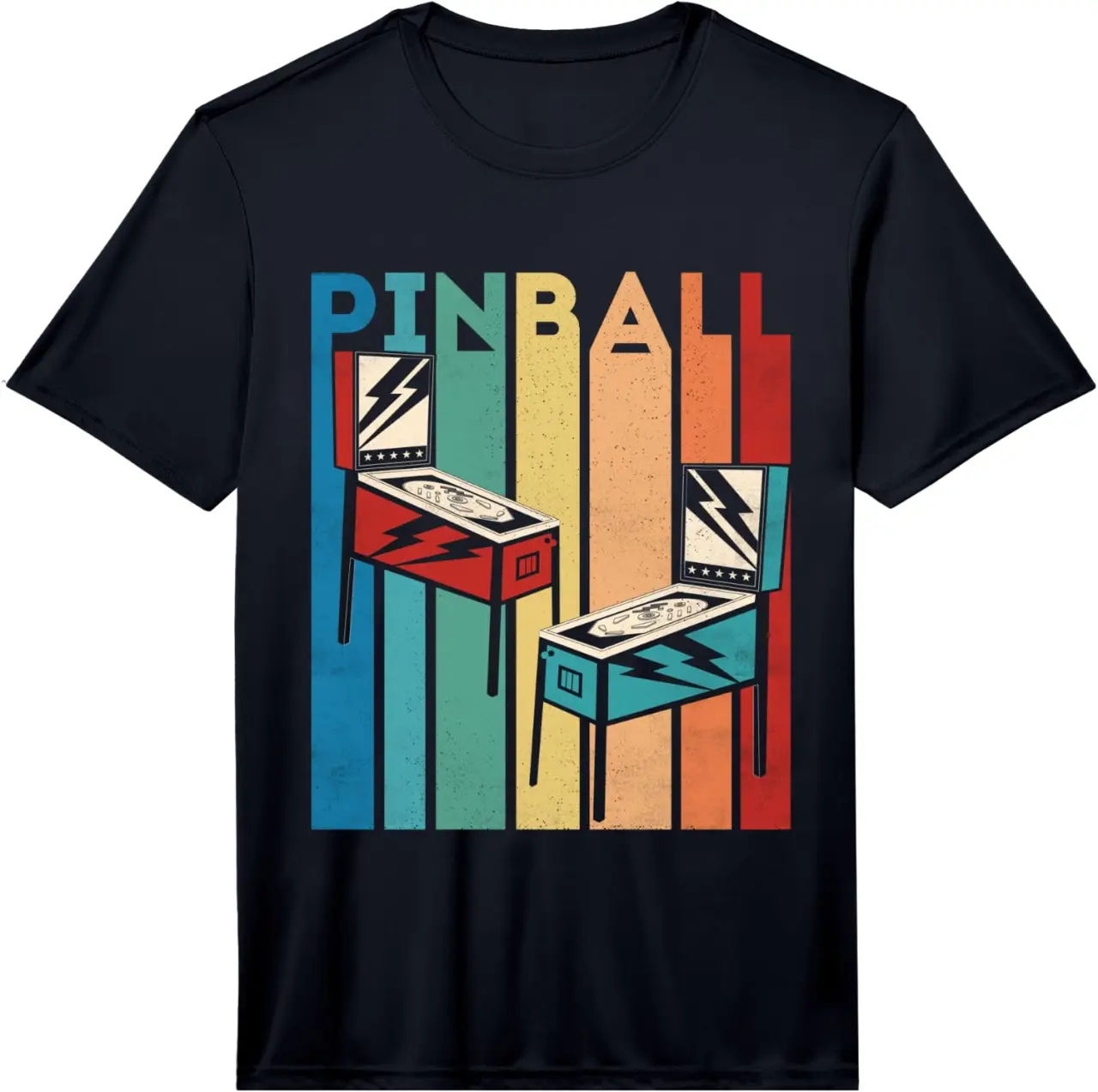 Pinball Retro Vintage Multiball Pinball Machine Arcade Game Performance T-Shirt