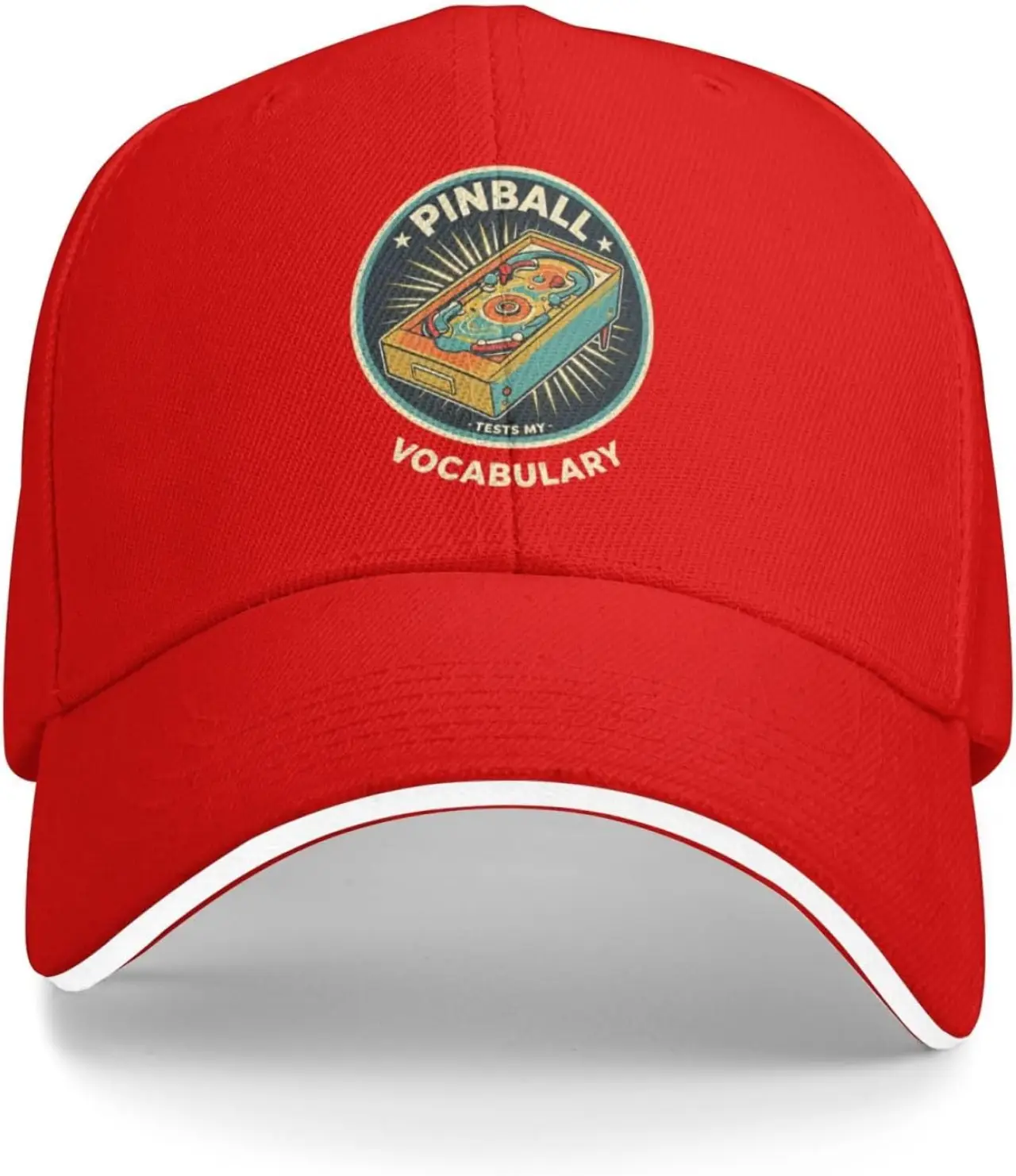 Pinball Tests My Vocabulary Hat Women Baseball Hat Cute Caps