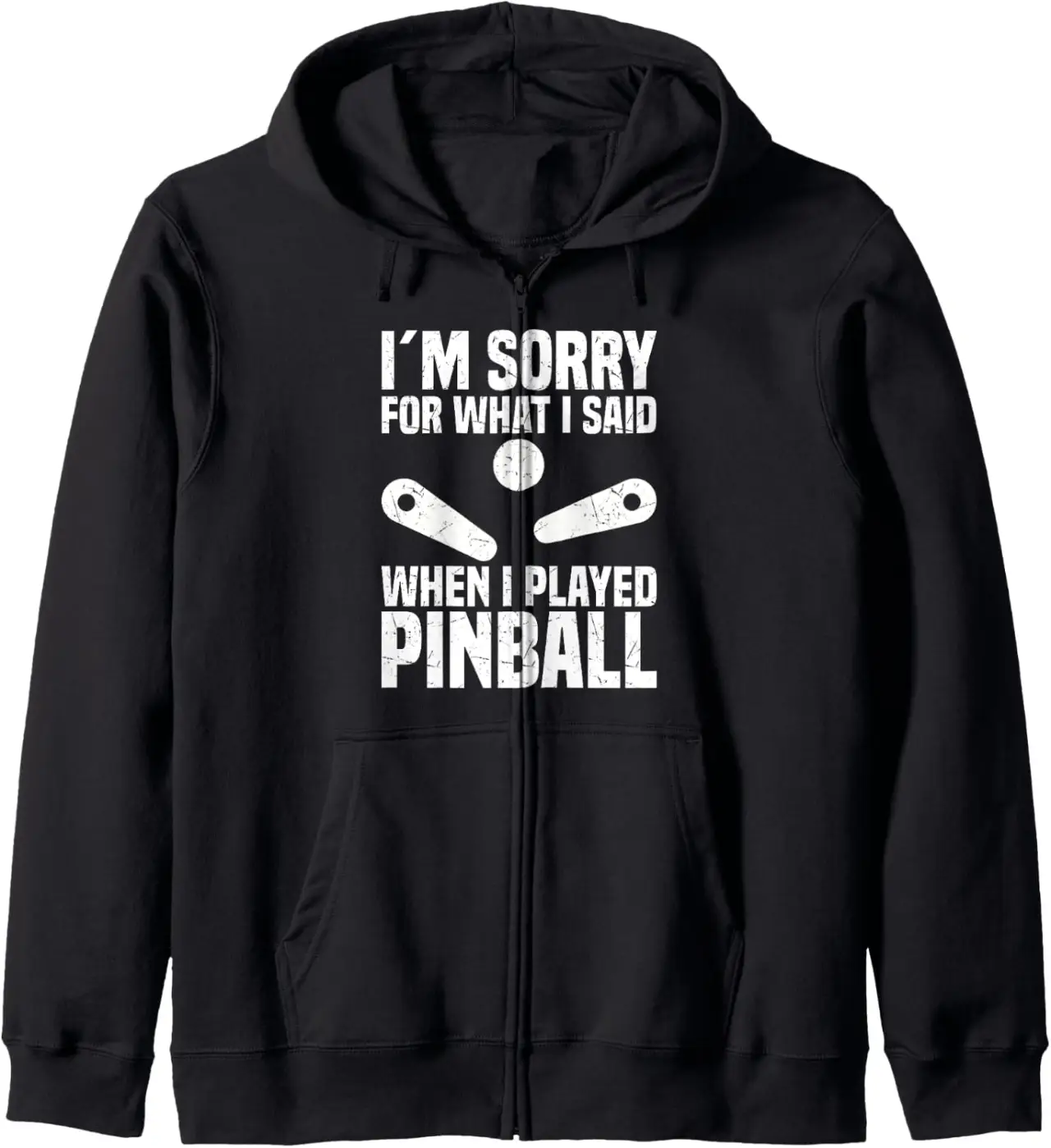 Retro Pinball Game Pinball Player Pinball Machine Pinball Zip Hoodie
