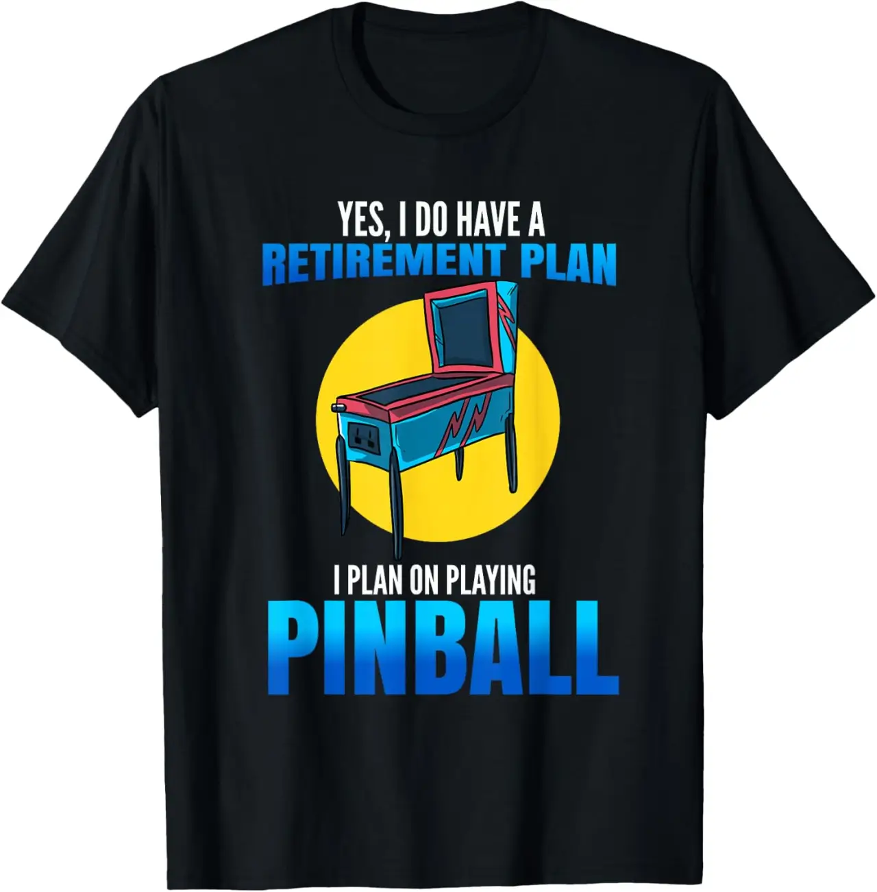 Retro Vintage Arcade Retirement Gift - Men or Women Pinball T-Shirt