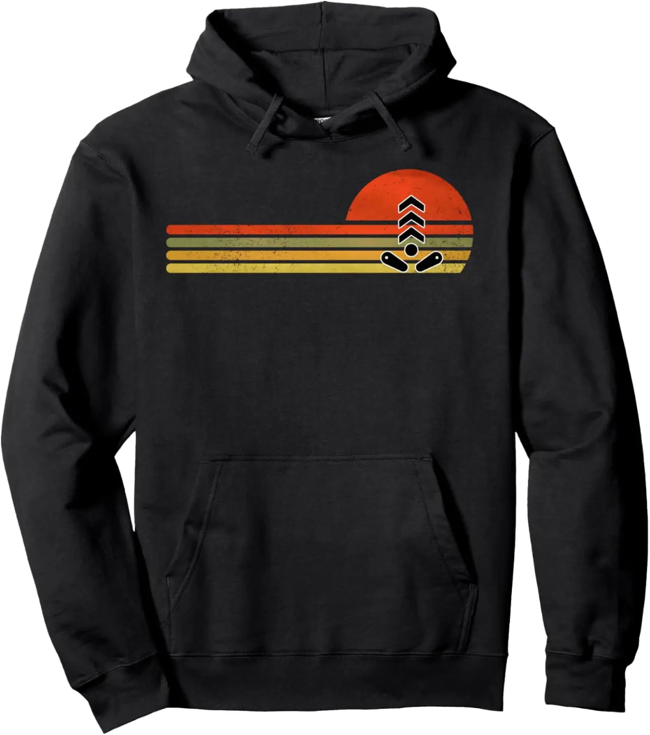 Retro Vintage Pinball Game Pullover Hoodie
