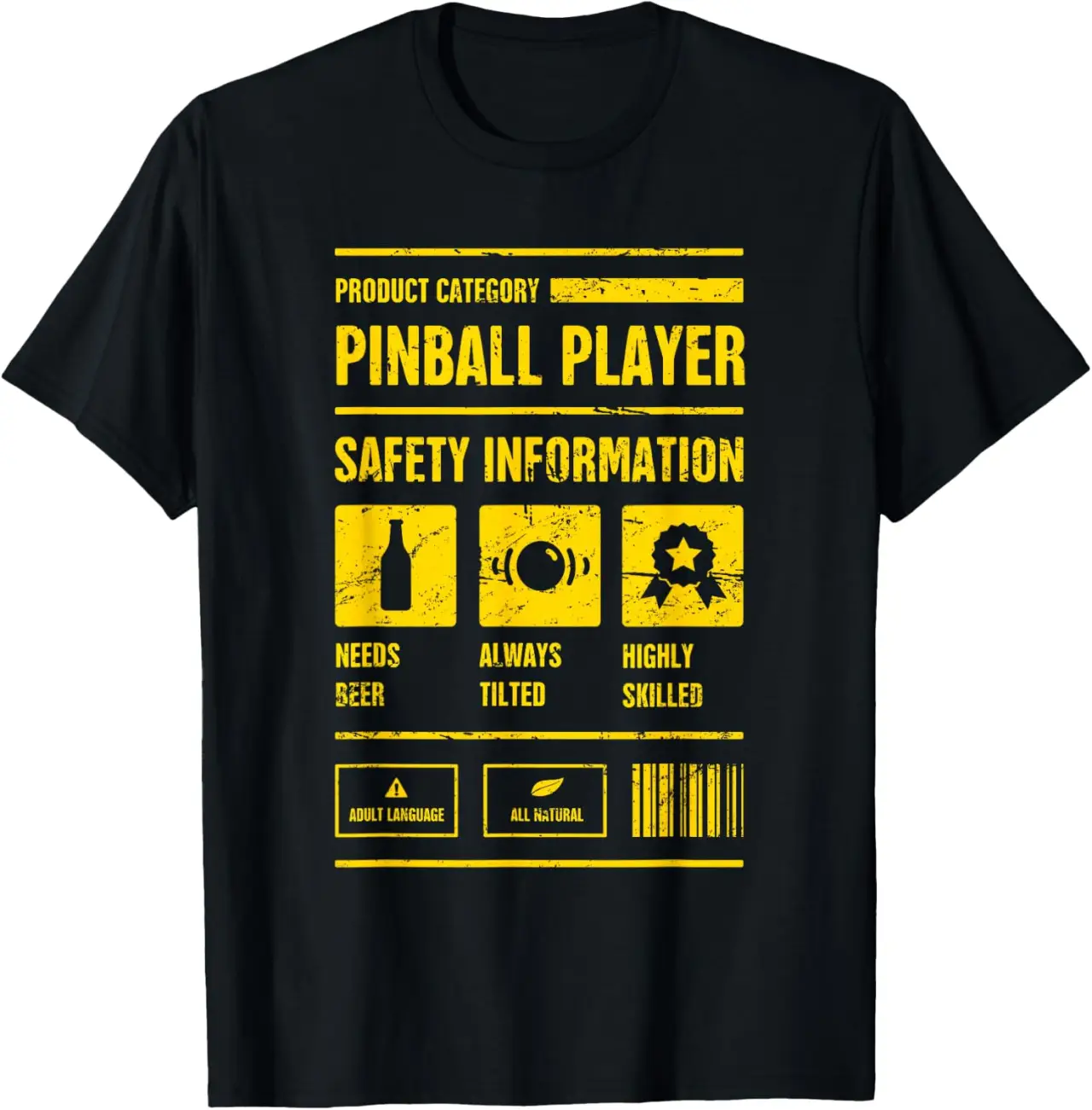 Safety - Funny Collectable Pinball Machine / Classic Pinball T-Shirt