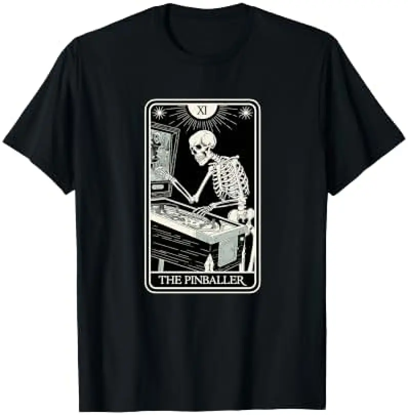 The Pinballer Tarot Card, Pinball Gamer Premium Tri-blend T-Shirt
