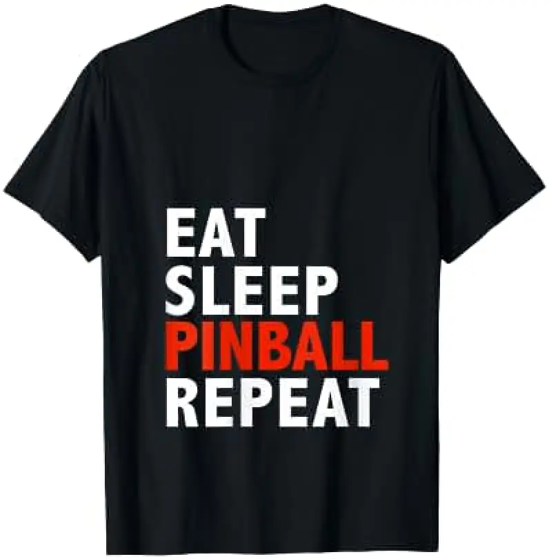 Women's Eat Sleep Pinball Repeat Funny Pinball Player V-Neck T-Shirt