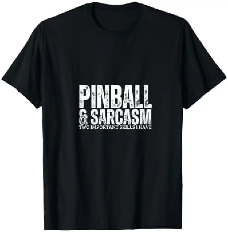 Women's Pinball and Sarcasm Funny Pinball Player V-Neck T-Shirt