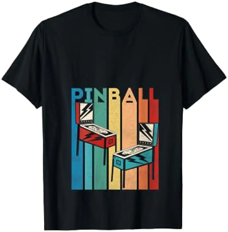 Womens Pinball Retro Vintage Multiball Pinball Machine Arcade Game V-Neck T-Shirt
