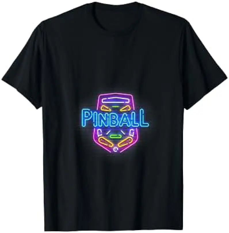 Womens Vintage Retro Pinball flipper Gift V-Neck T-Shirt