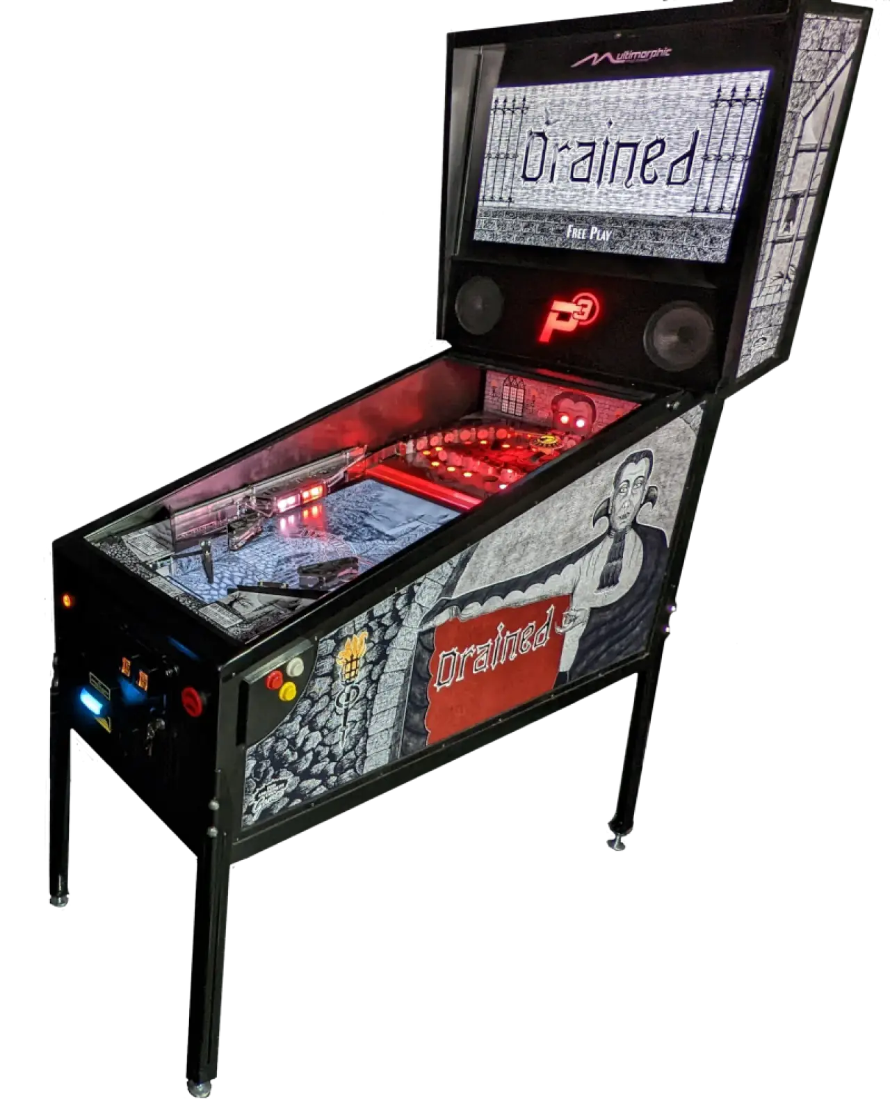 Drained official cabinet or playfield detail 6