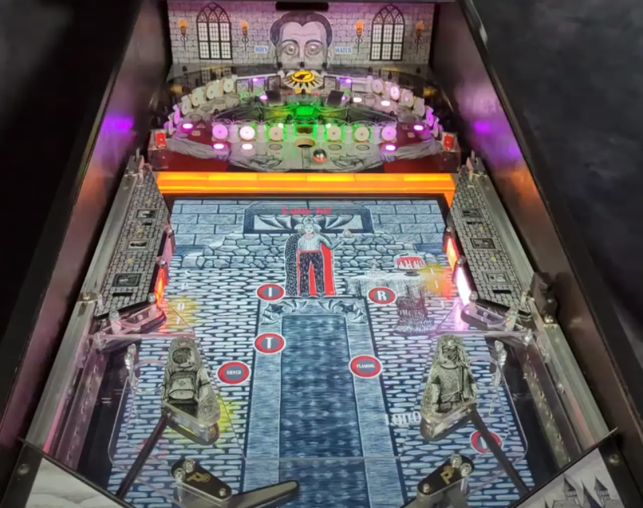 Drained official cabinet or playfield detail 4