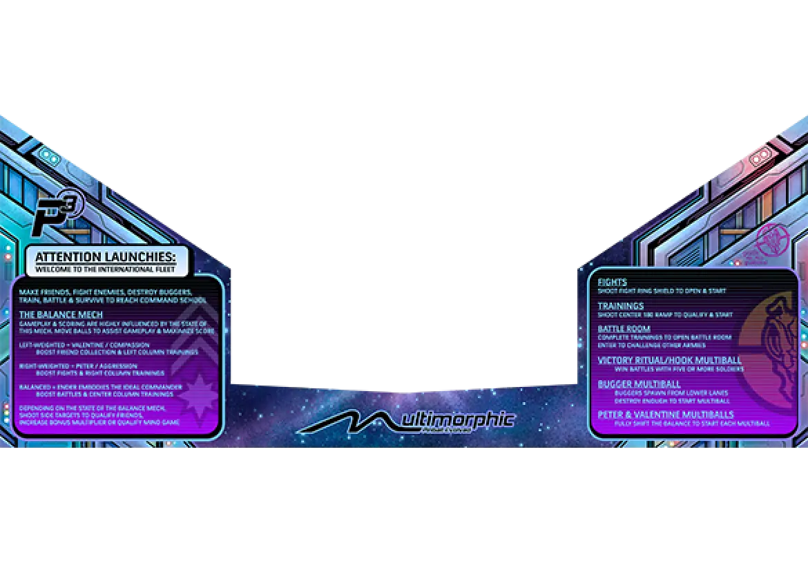 Ender's Game official cabinet or playfield detail 3
