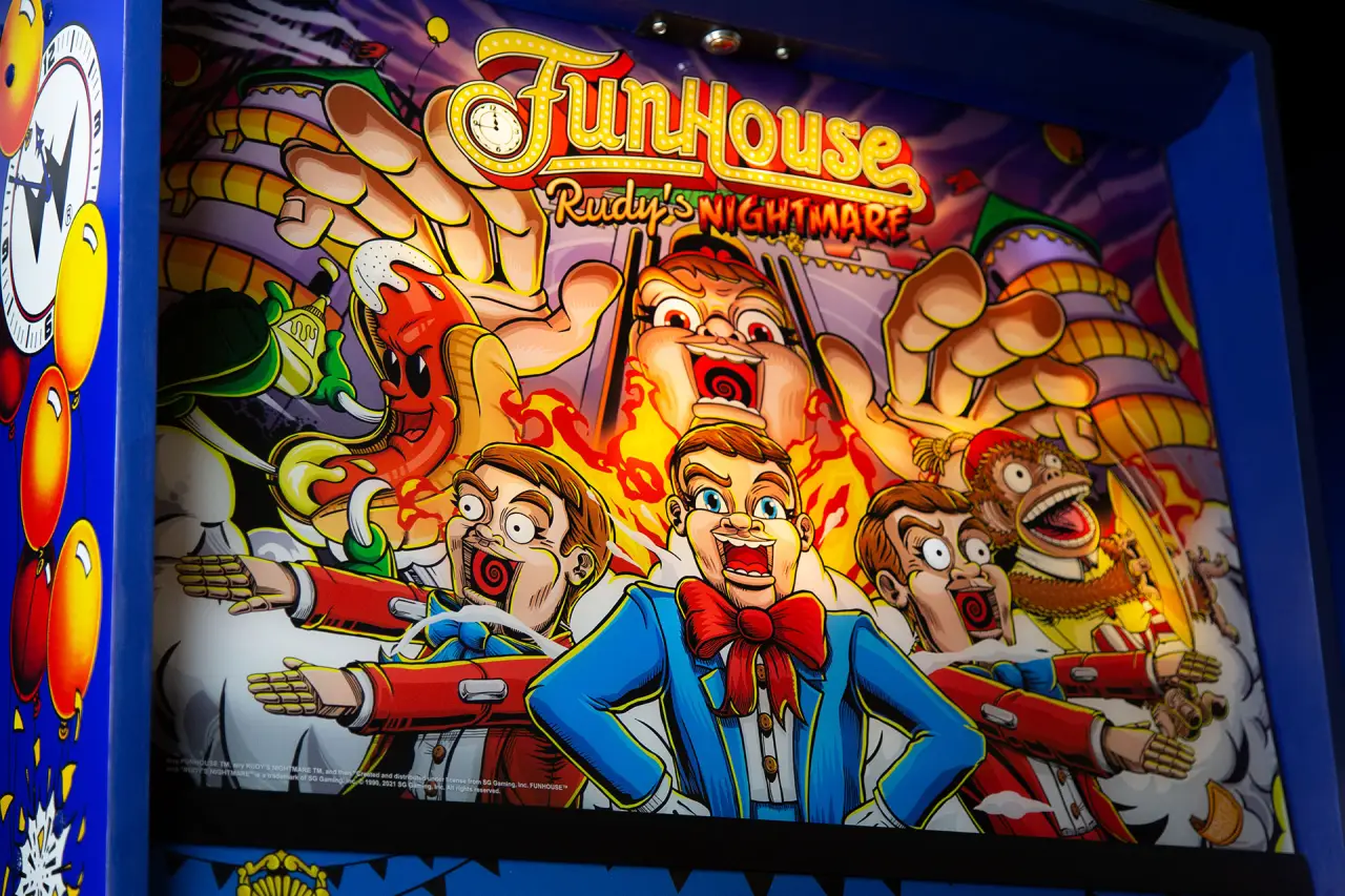 FunHouse Rudy's Nightmare Pinball Kit official cabinet or playfield detail 3
