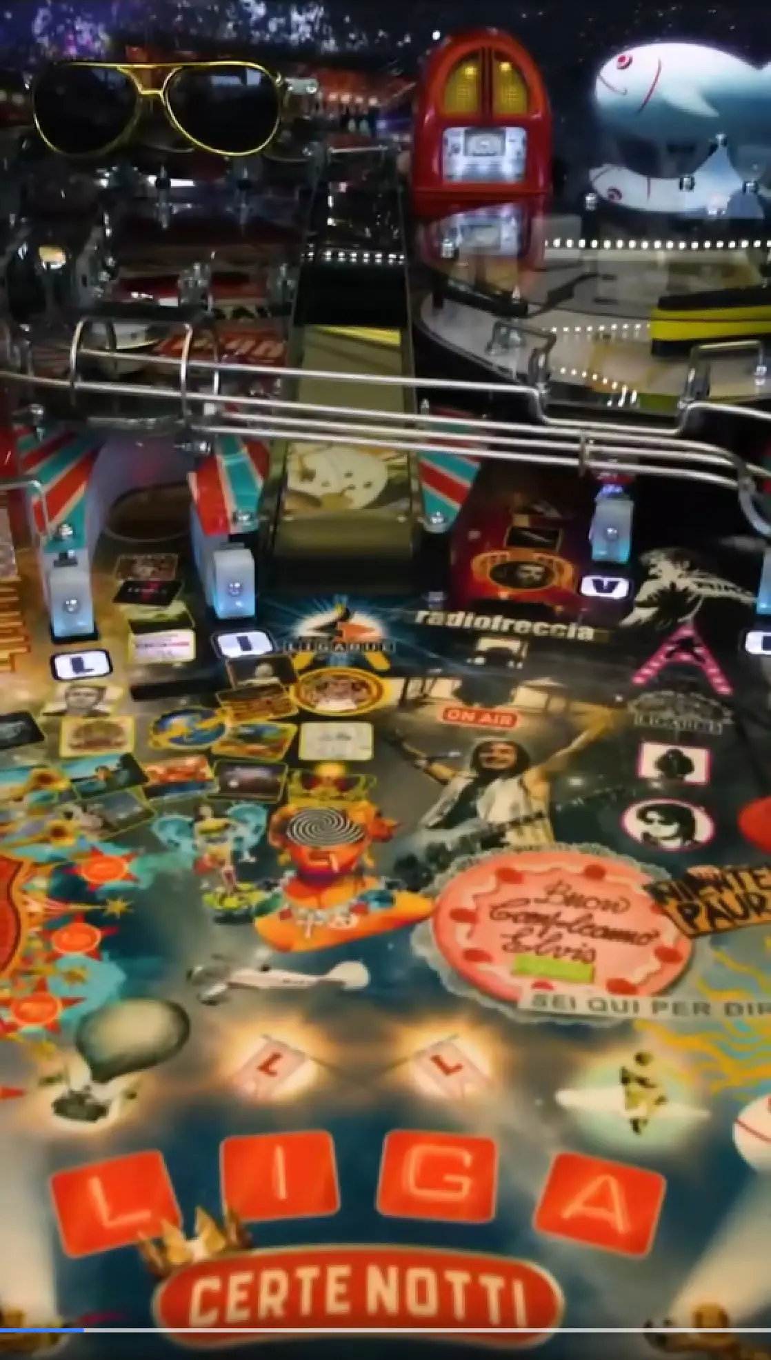 Ligabue Pinball official cabinet or playfield detail 2
