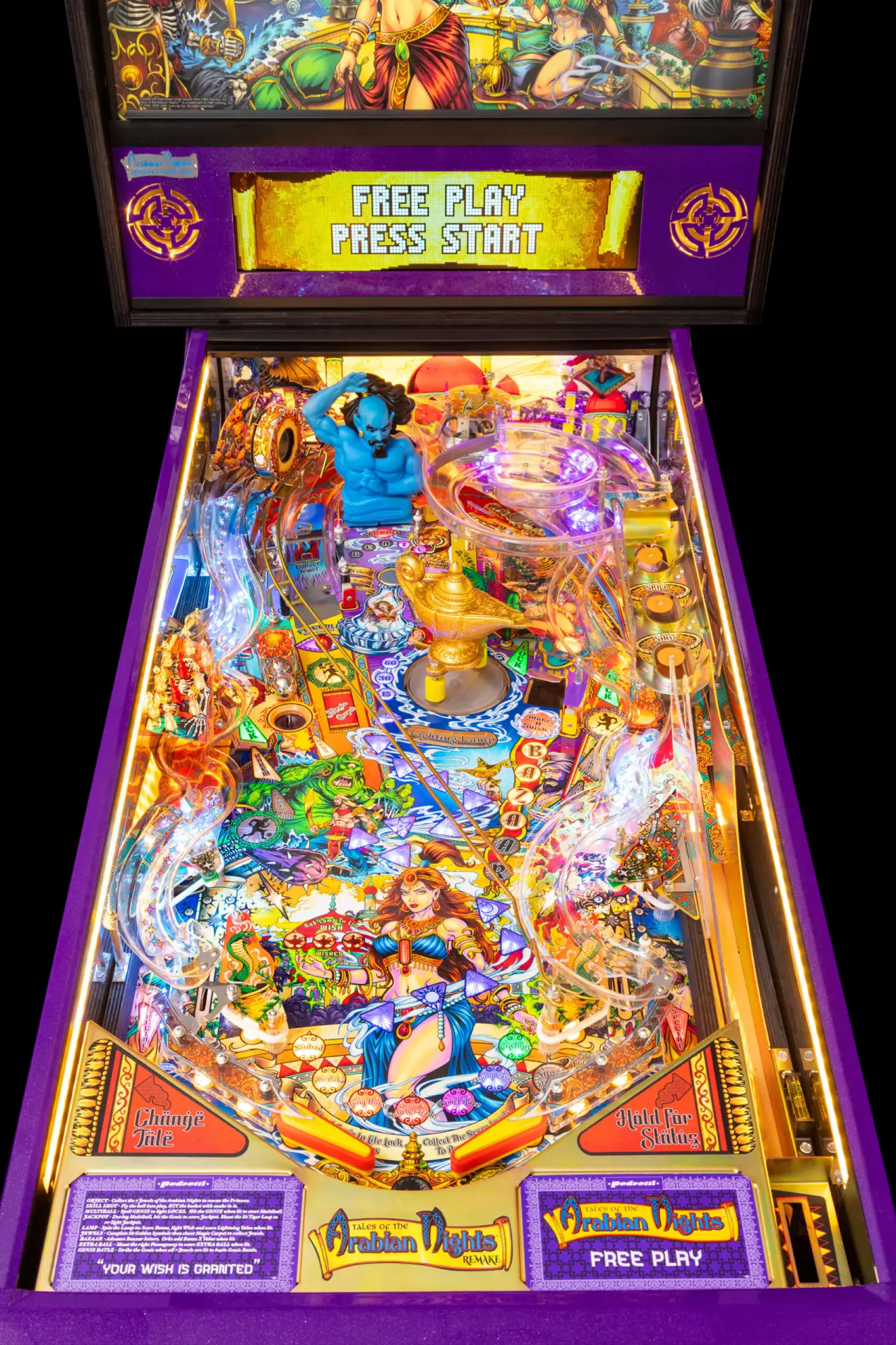 Tales of the Arabian Nights Remake official cabinet or playfield detail 5