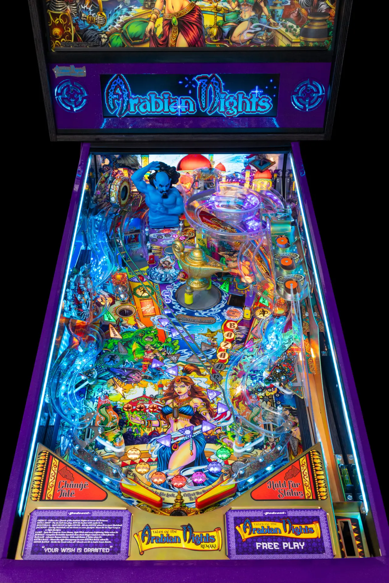 Tales of the Arabian Nights Remake official cabinet or playfield detail 3