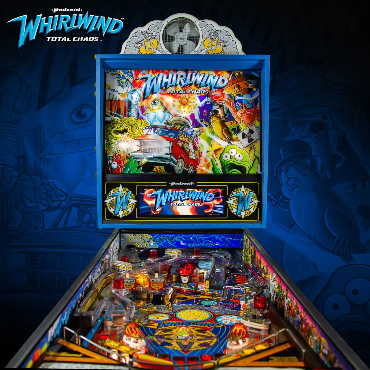 Whirlwind Total Chaos Pinball Kit official cabinet or playfield detail 2