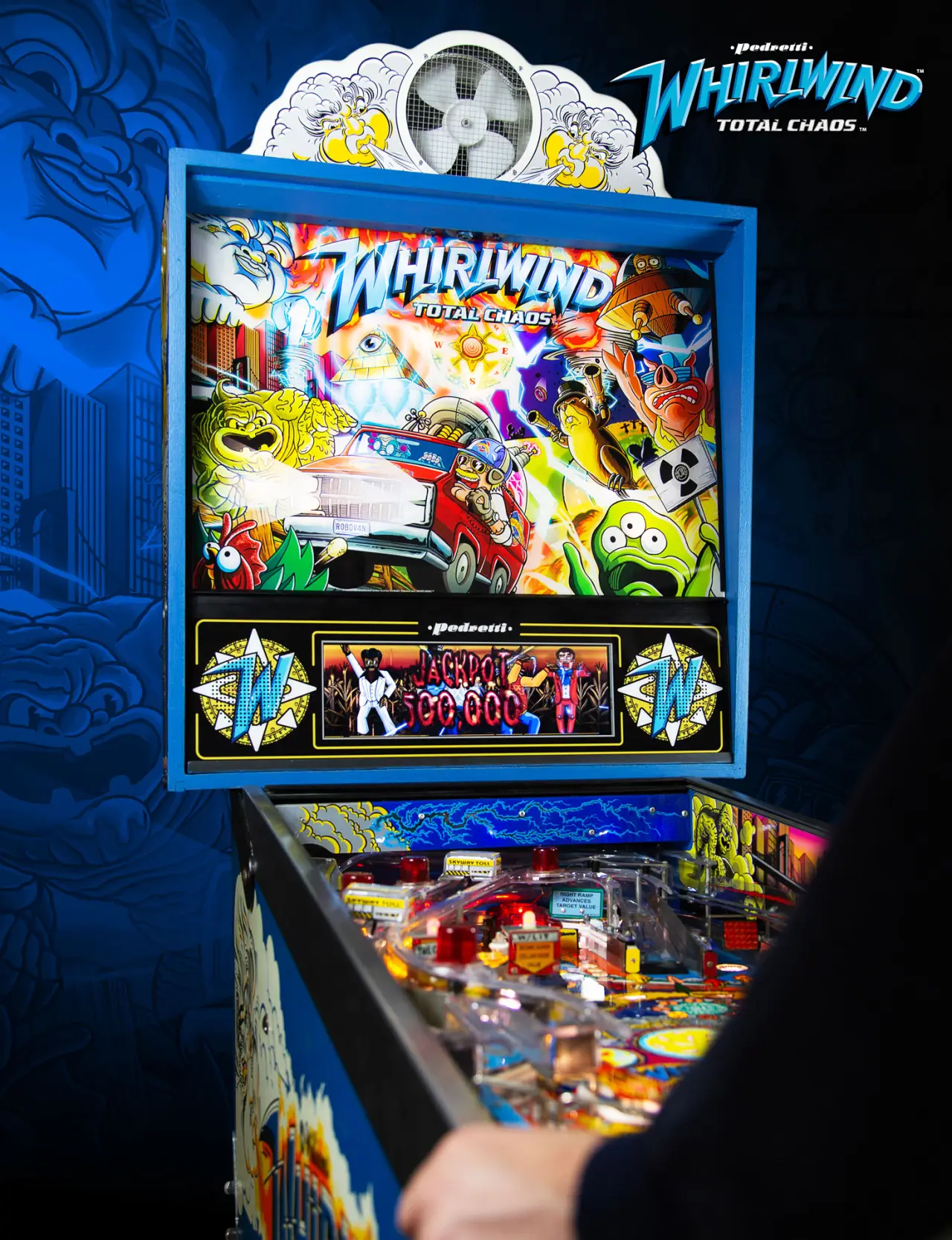 Whirlwind Total Chaos Pinball Kit official cabinet or playfield detail 6