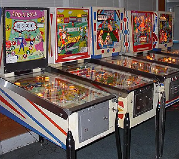 Free-play machines at Pin-A-Go-Go