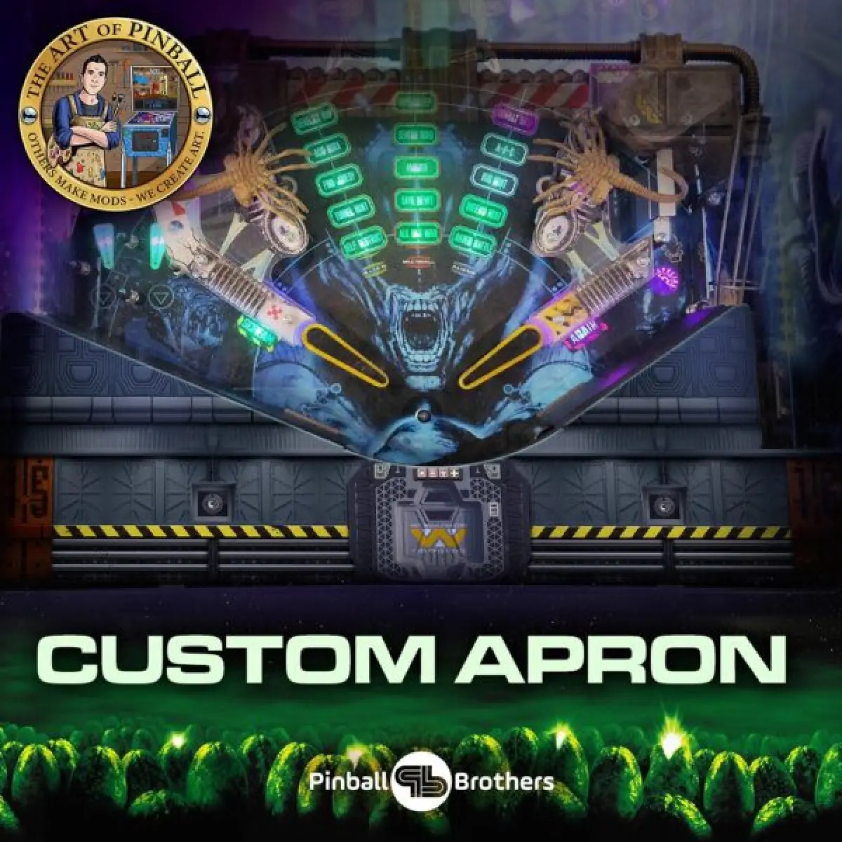 Alien Pinball official cabinet or playfield detail 3