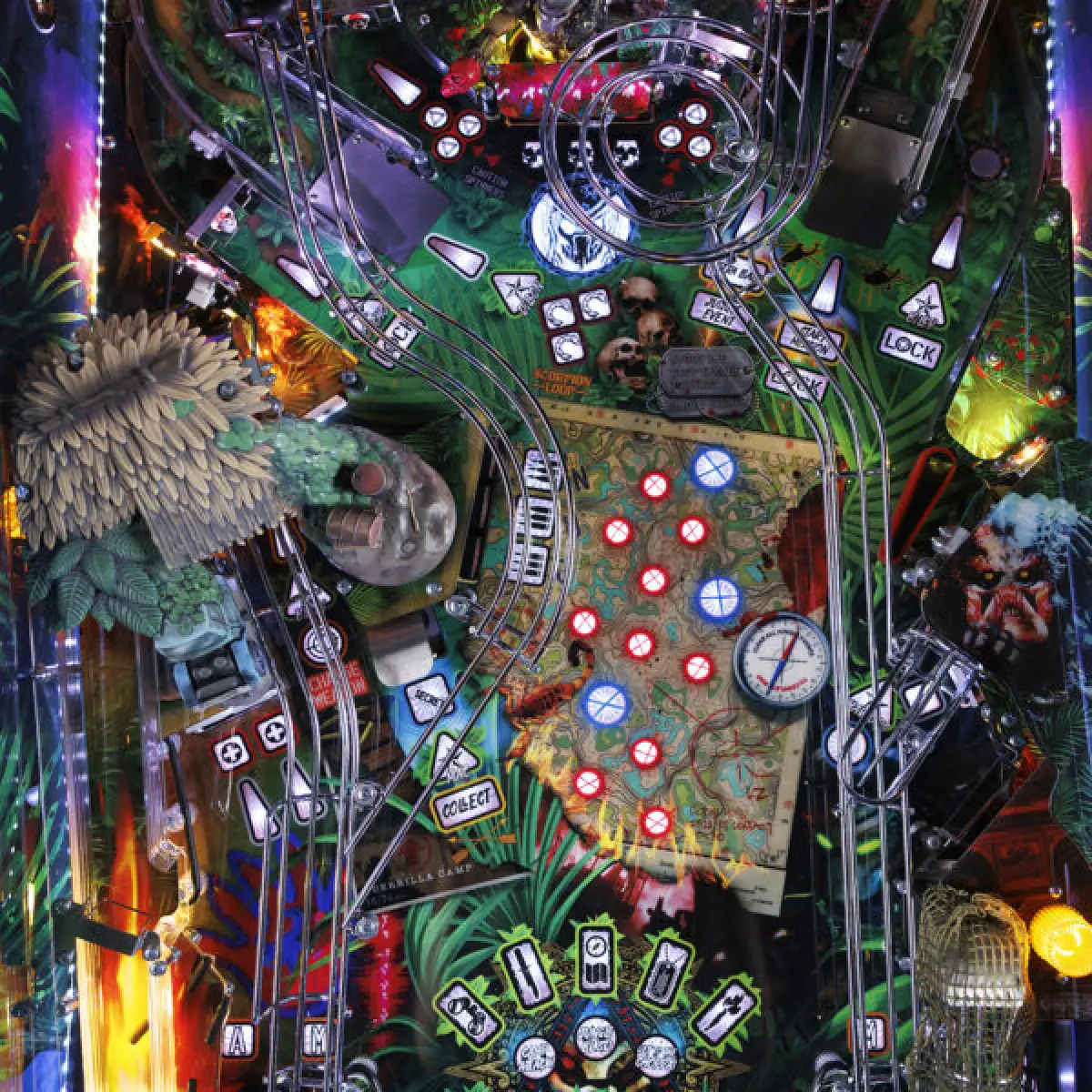 The Predator Pinball official cabinet or playfield detail 4