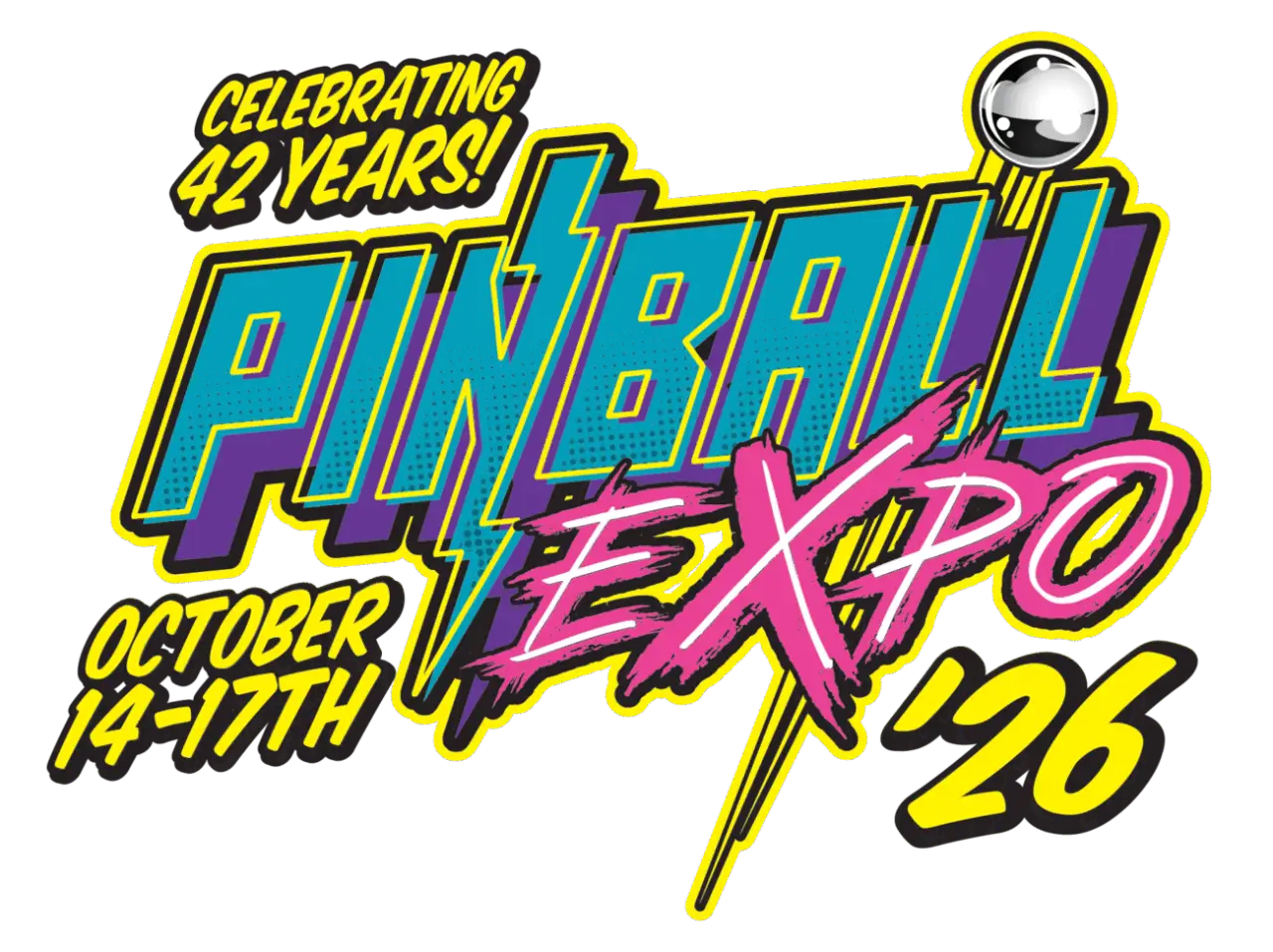 Official Pinball Expo 2026 logo