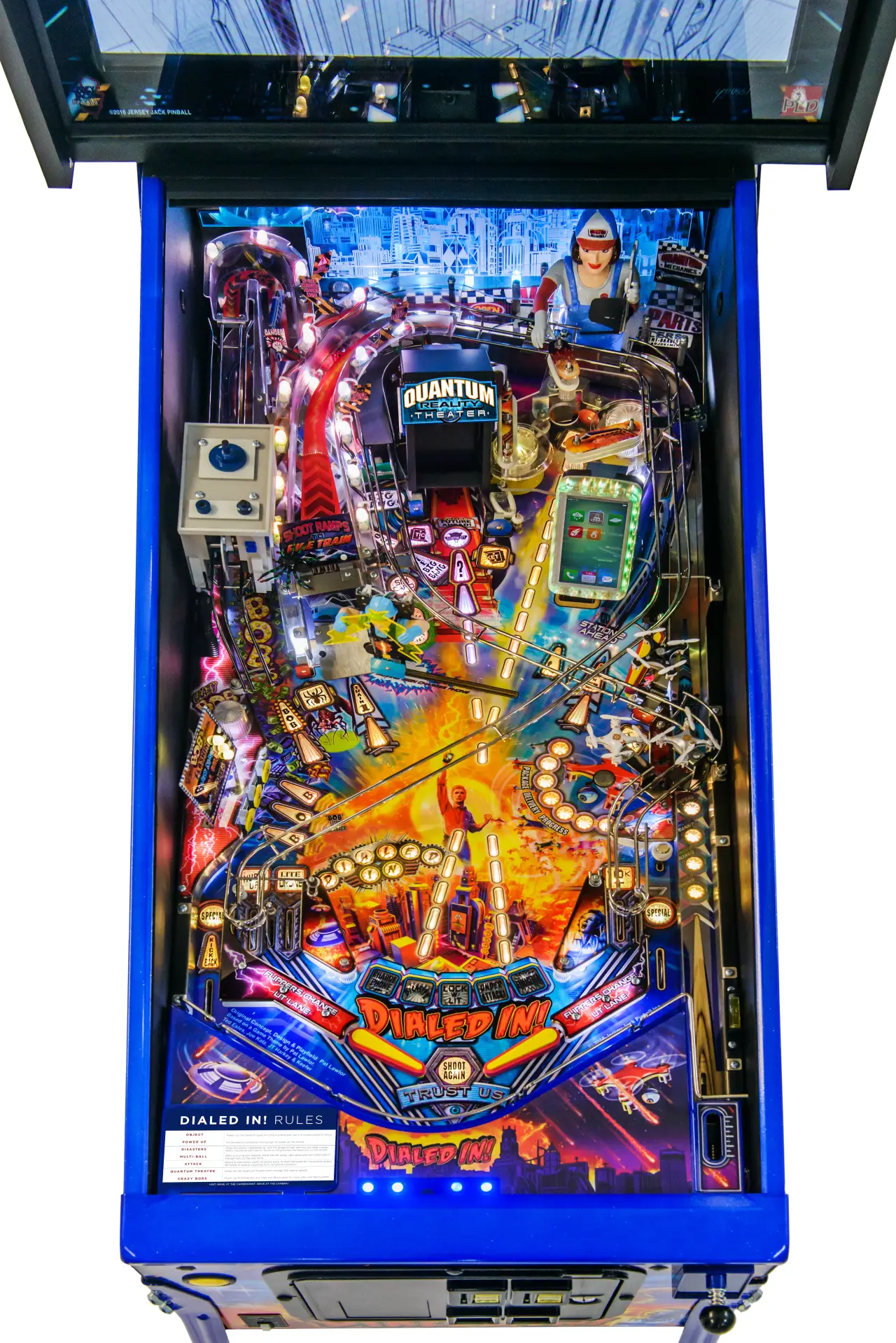 Dialed In Limited Edition pinball playfield artwork