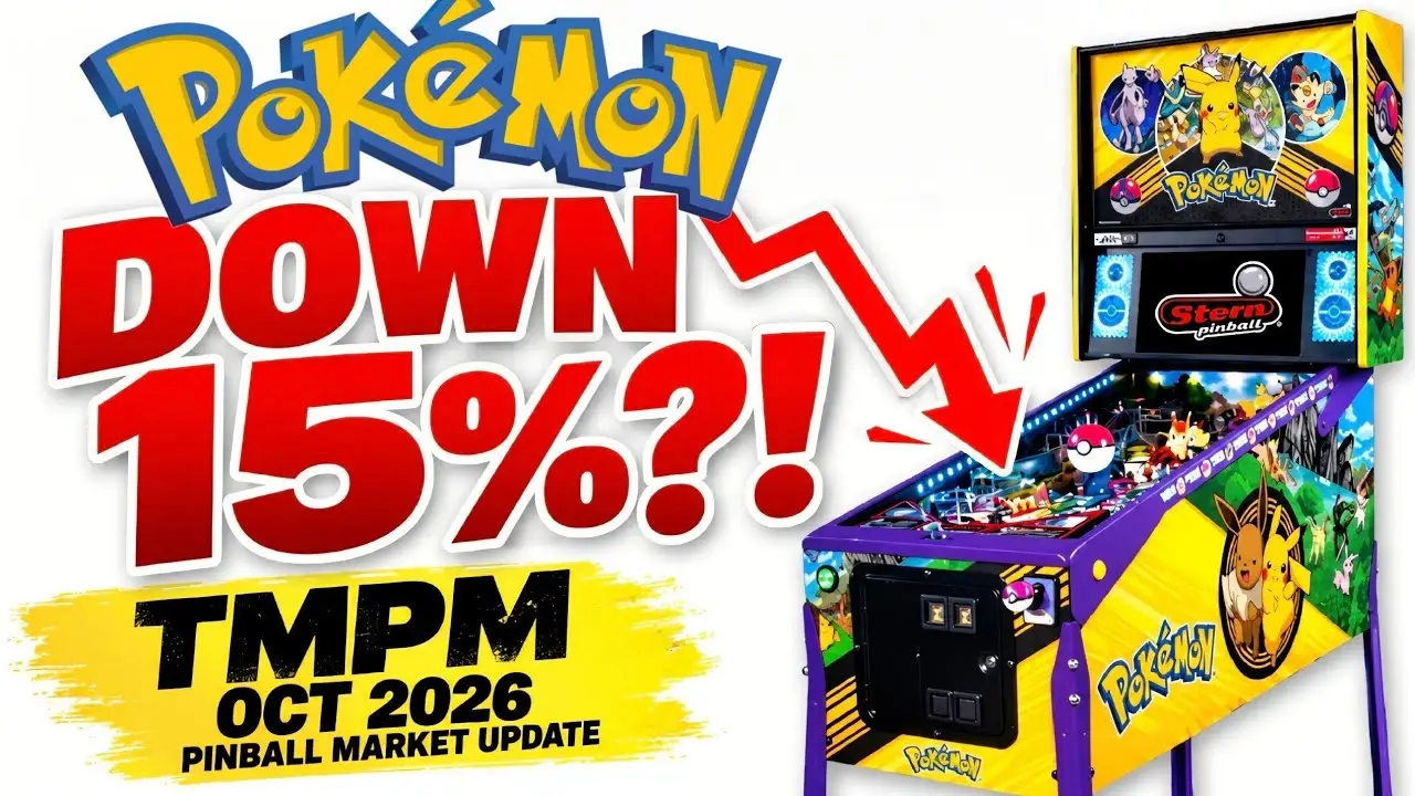 Pokemon Pinball is DOWN 15%?! October 2026 This Month's Pinball Market video thumbnail