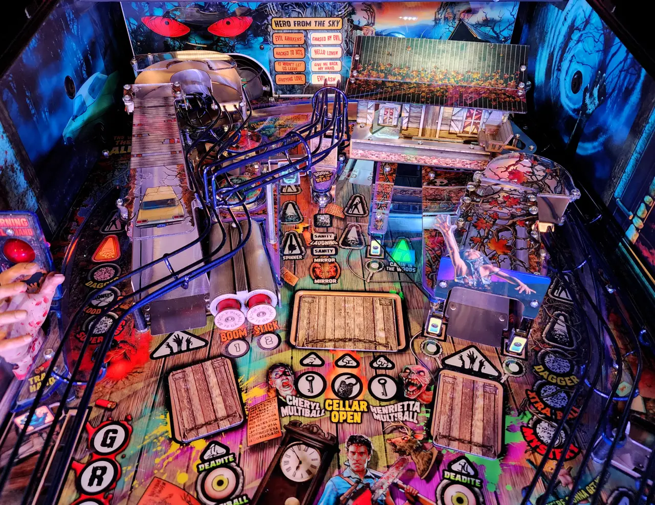 Evil Dead 2 official cabinet or playfield detail 4