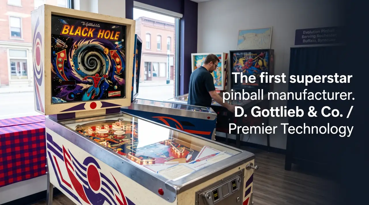 The first superstar pinball manufacturer. D. Gottlieb & Co. / Premier Technology