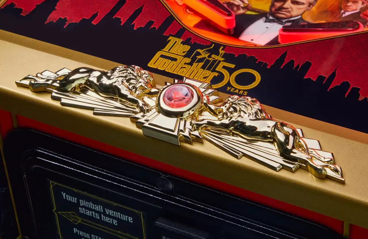 The Godfather pinball official cabinet or playfield detail 7