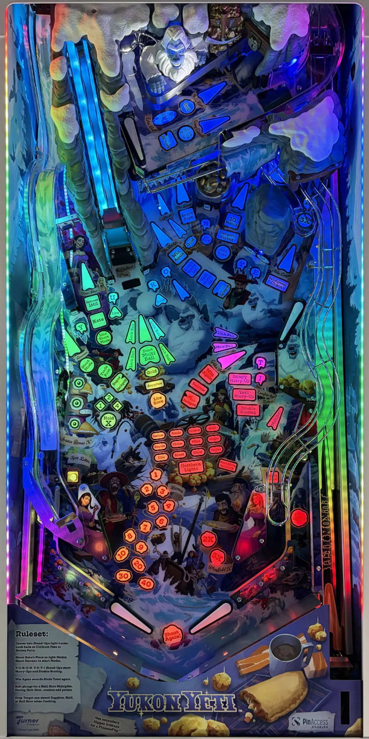 Yukon Yeti official cabinet or playfield detail 4