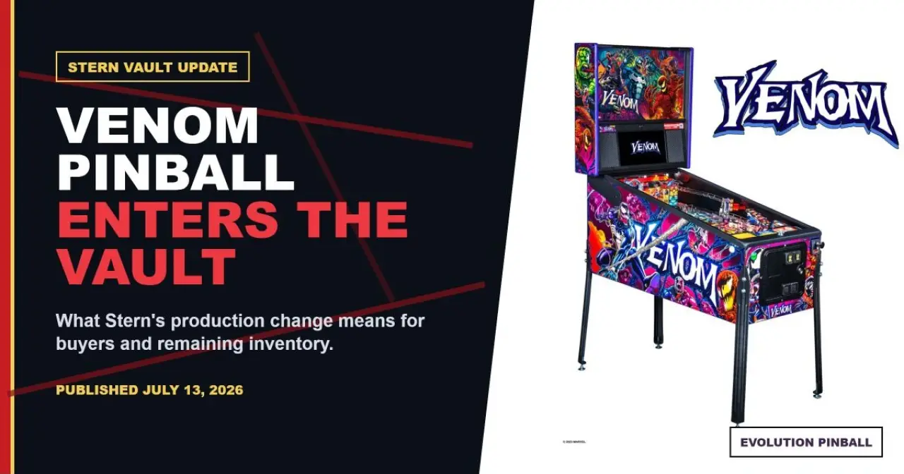 Venom Pinball Enters the Stern Vault: What Buyers Should Know