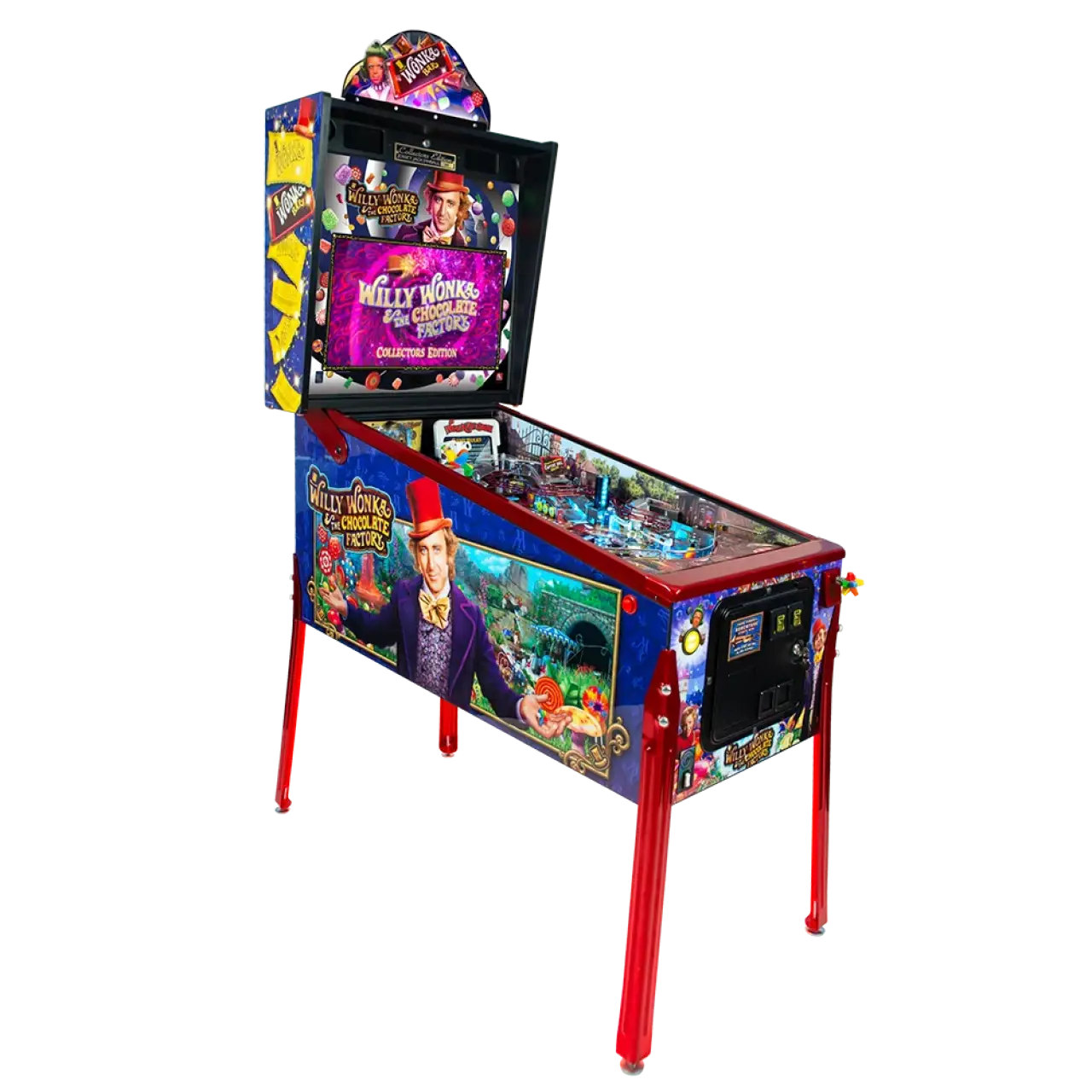 Willy Wonka pinball official cabinet or playfield detail 1