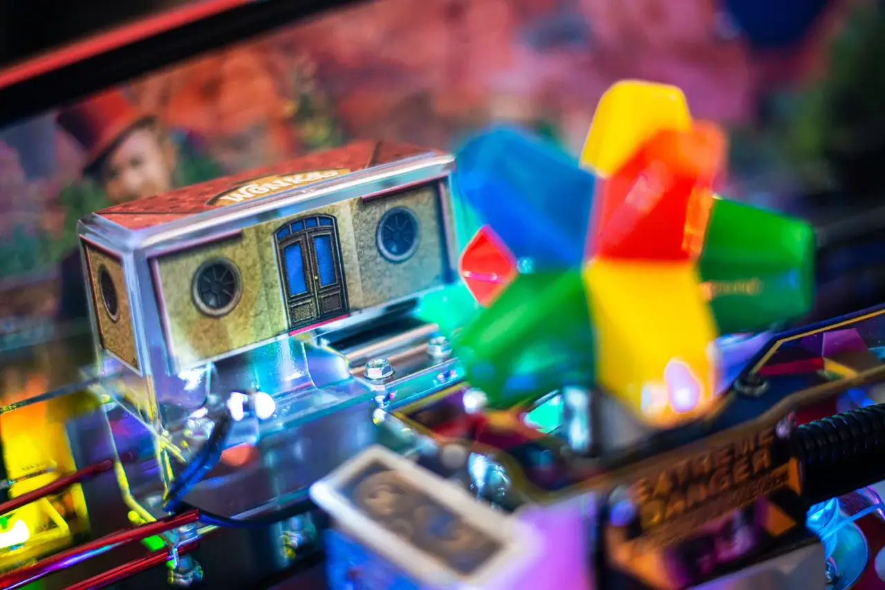 Willy Wonka pinball official cabinet or playfield detail 4