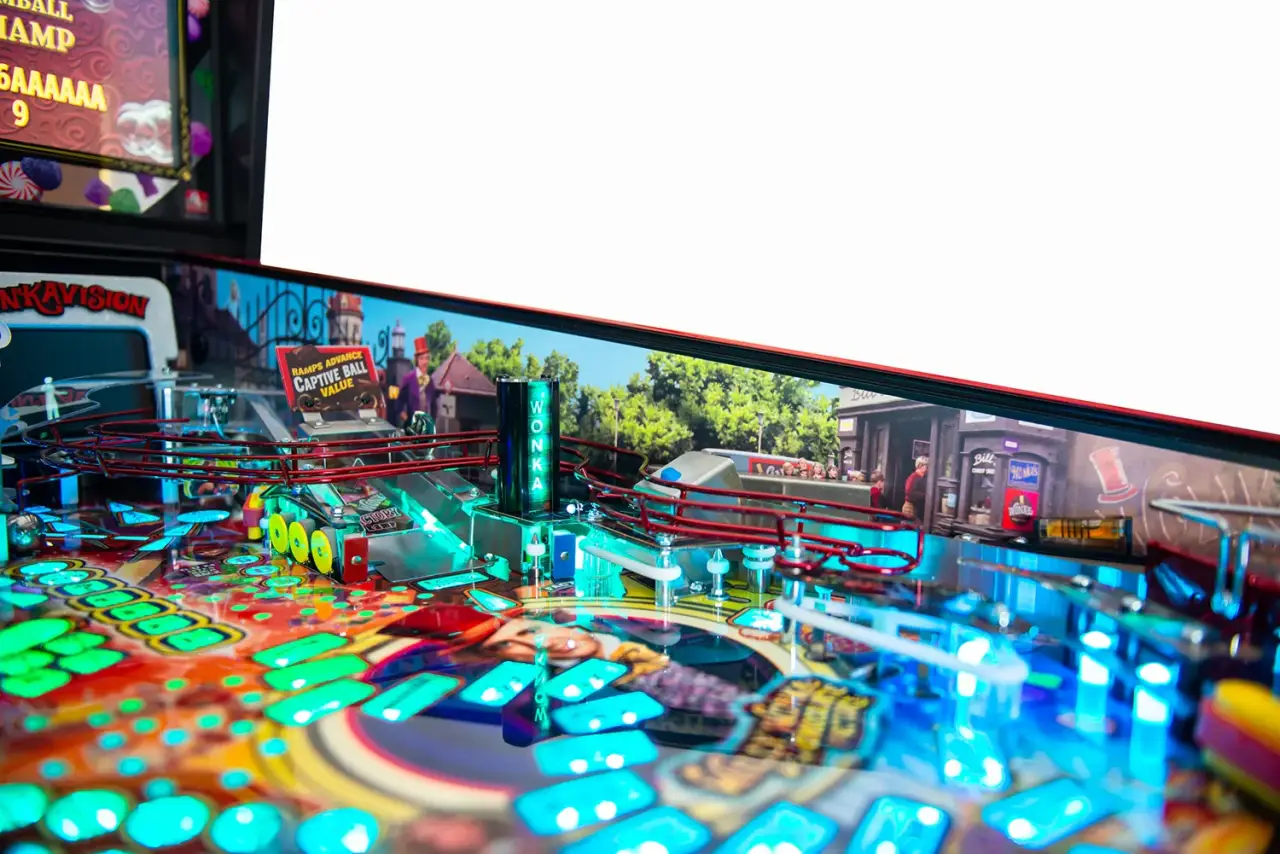 Willy Wonka pinball official cabinet or playfield detail 5