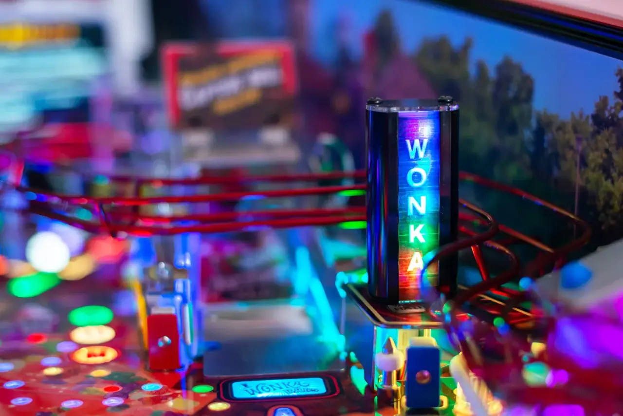 Willy Wonka pinball official cabinet or playfield detail 7