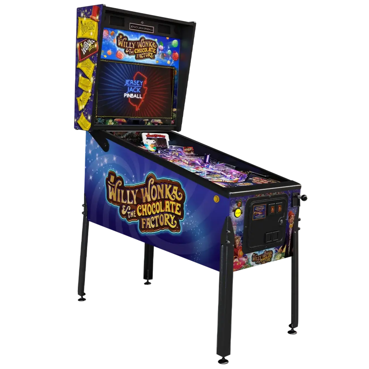 Willy Wonka pinball official cabinet or playfield detail 2