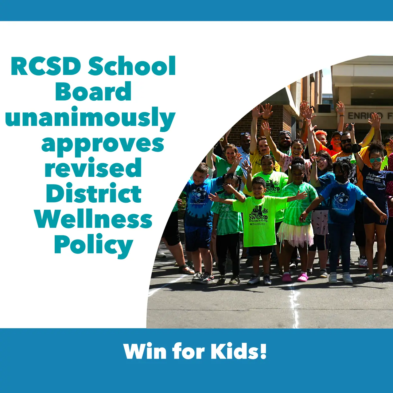 RCSD School Board Unanimously Approves Revised District Wellness Policy