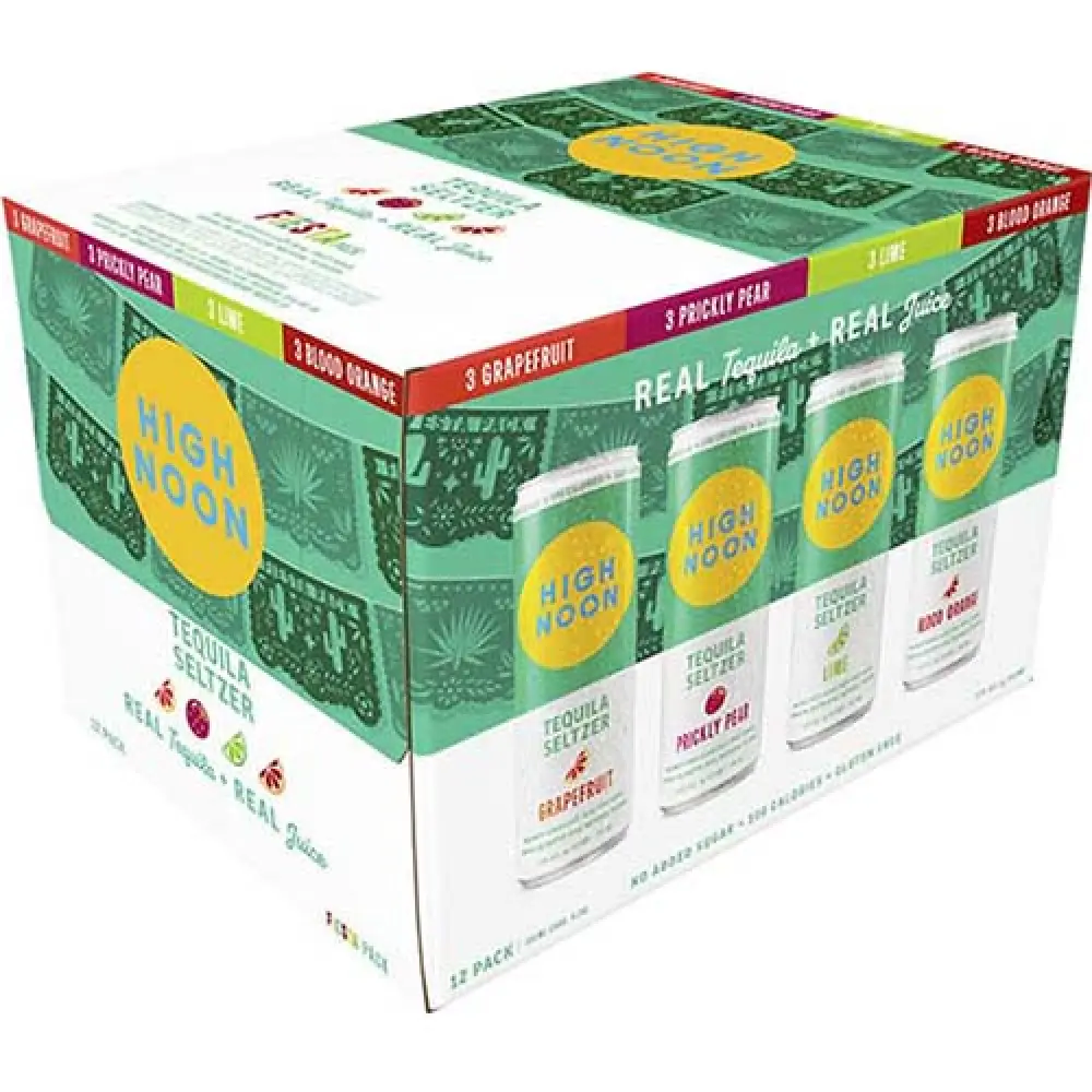 High Noon Tequila Seltzer Fiesta Pack 12 Pack