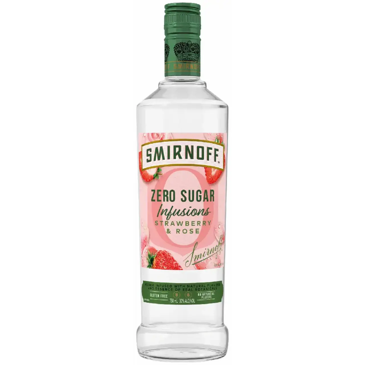 Smirnoff Zero Sugar Infusions Strawberry & Rose Vodka 750ml