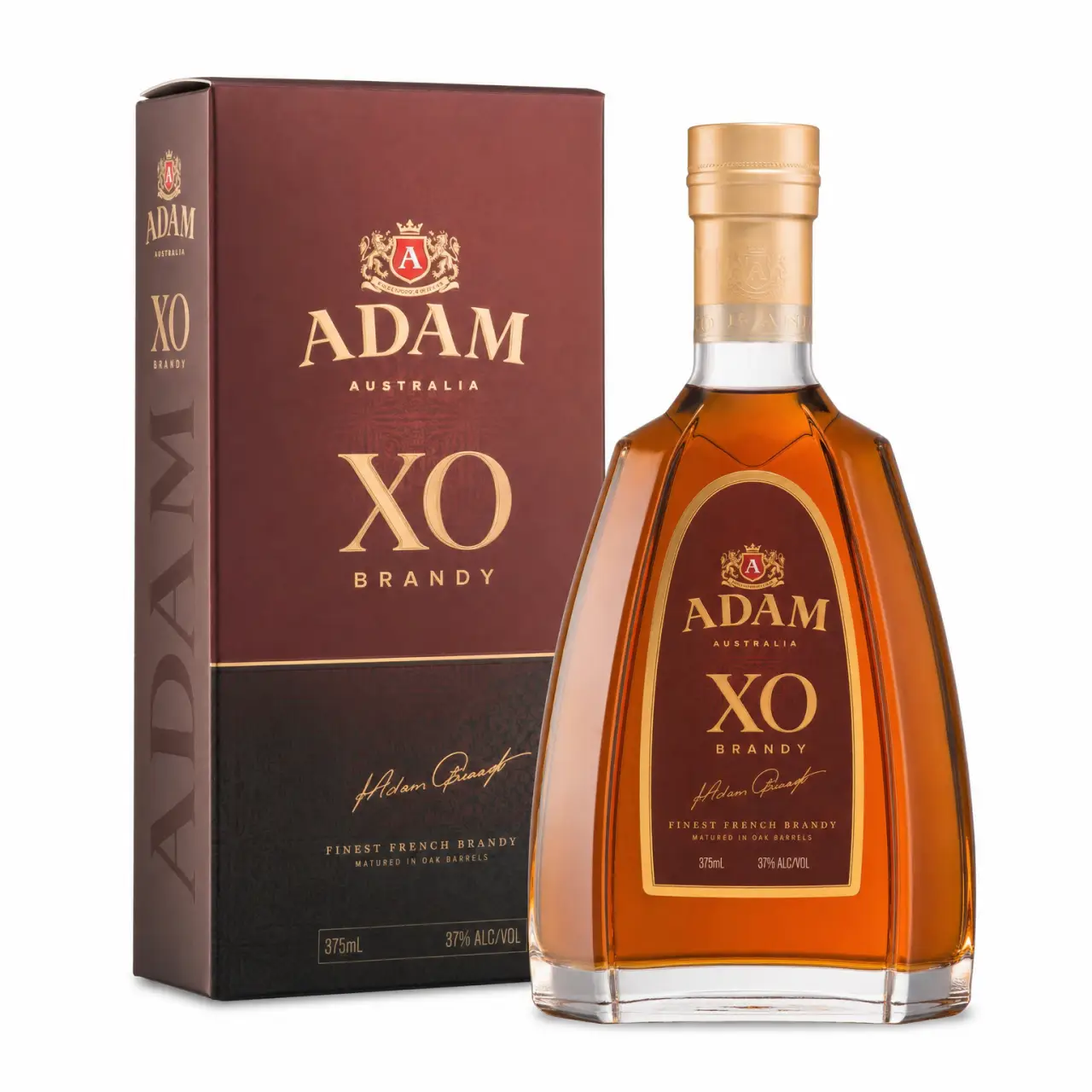 Adam XO Brandy Gift Set 375ml