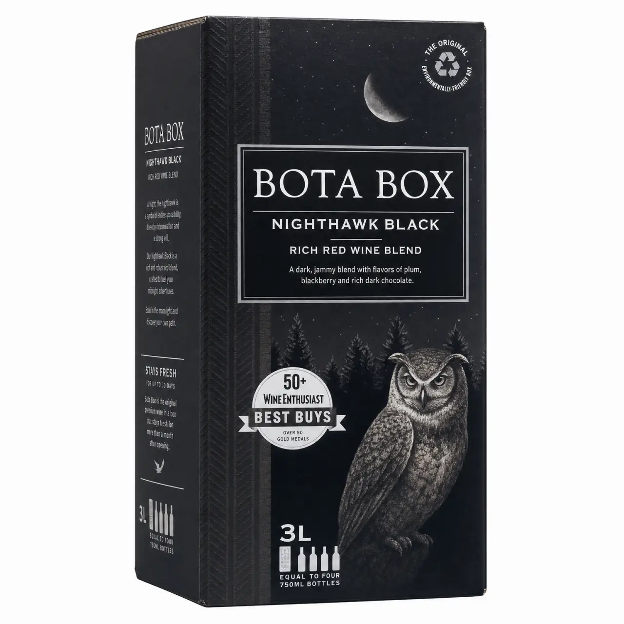 Bota Box Nighthawk Black Rich Red Wine Blend 3L