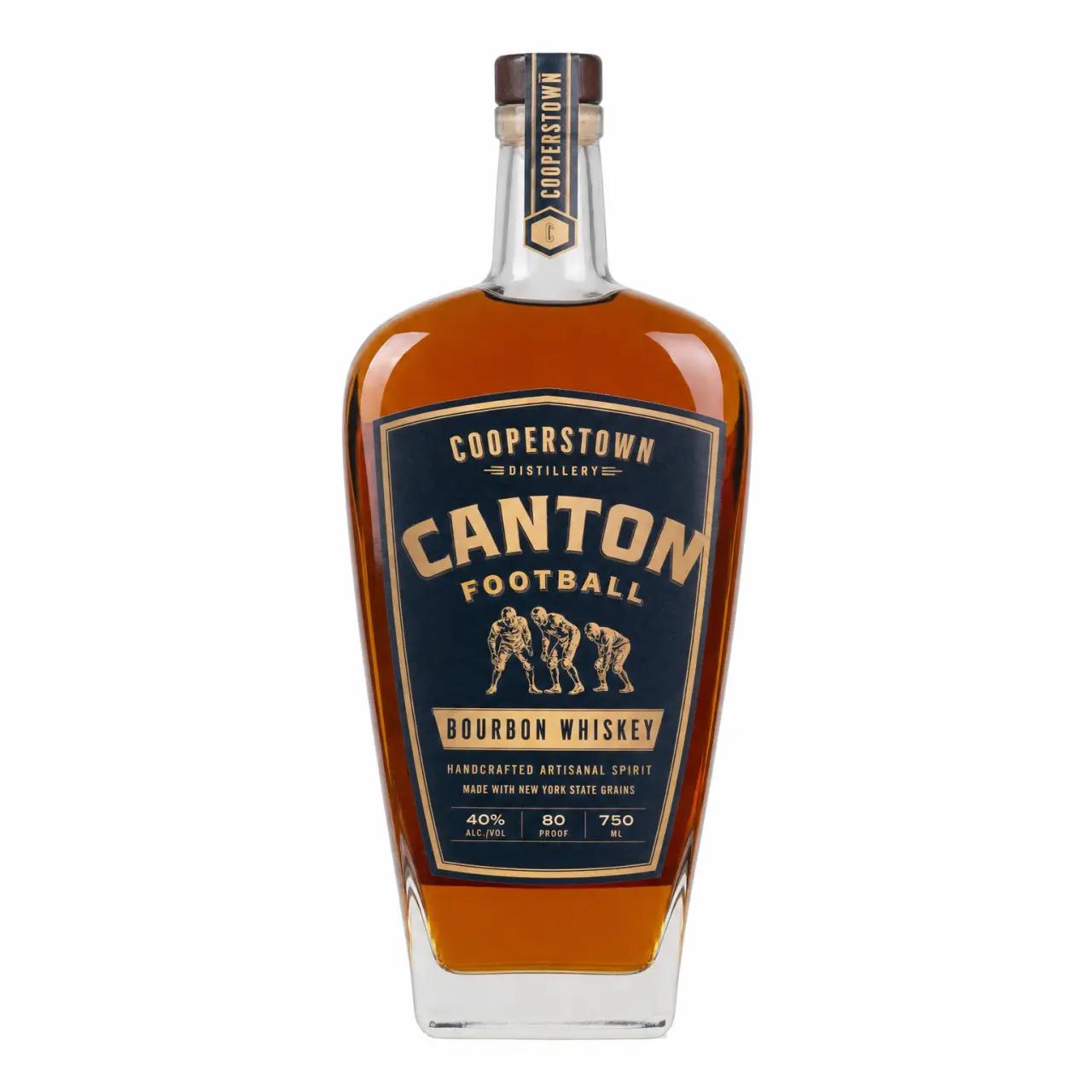 Cooperstown Distillery Canton Football Bourbon Whiskey 750ml