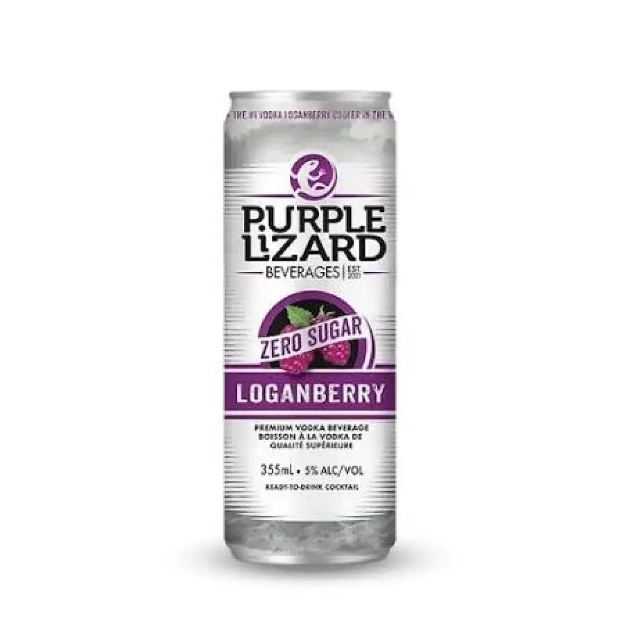 Loganberry Zero Sugar 355 Purple Lizard
