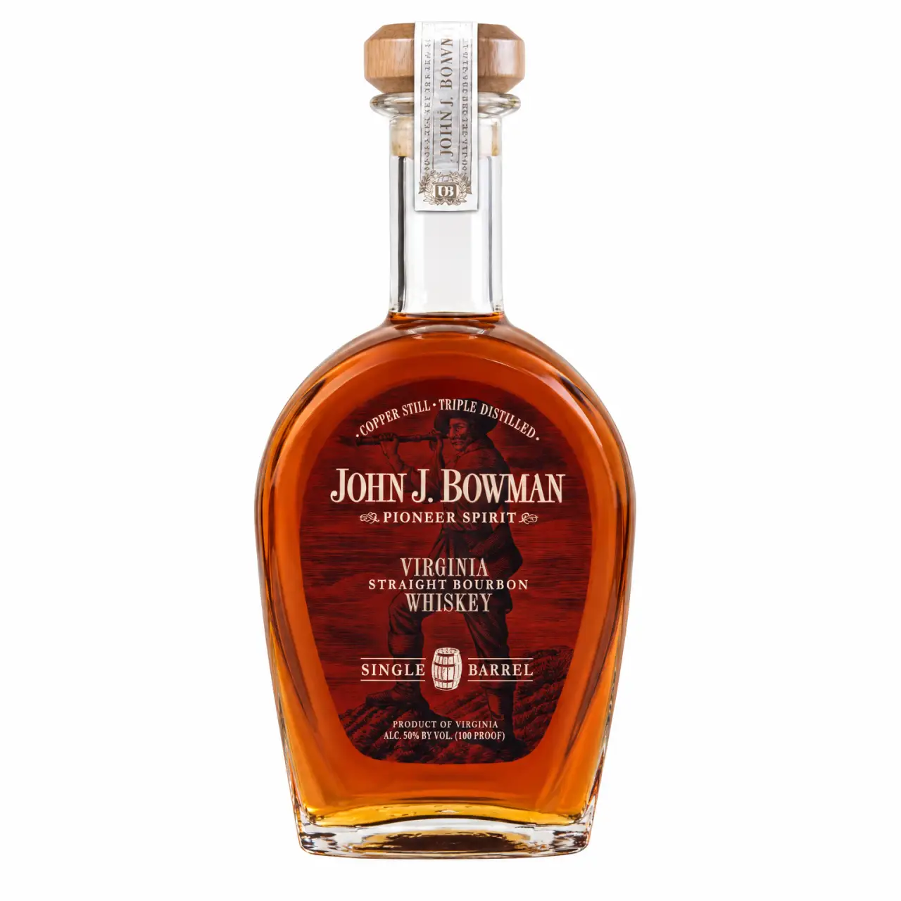 John J. Bowman Single Barrel Virginia Straight Bourbon Whiskey 750ml