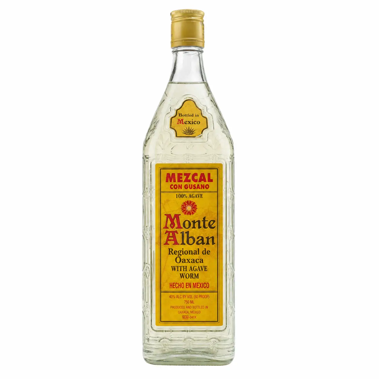 Monte Alban Mezcal Con Gusano 750ml